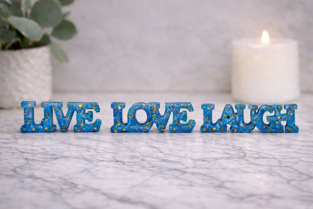 Decoração live love laugh