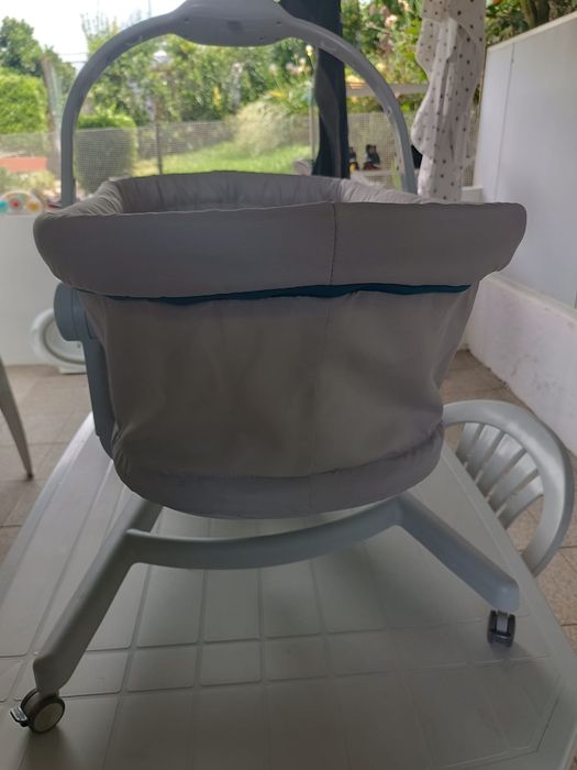 Baby hug 4 em 1 - berço, espreguiçadeira, cadeira c/colchão