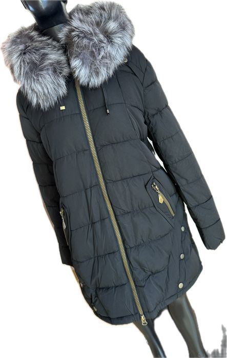 Sale! Пуховик женский жіночий зимовий куртка з натуральним хутром