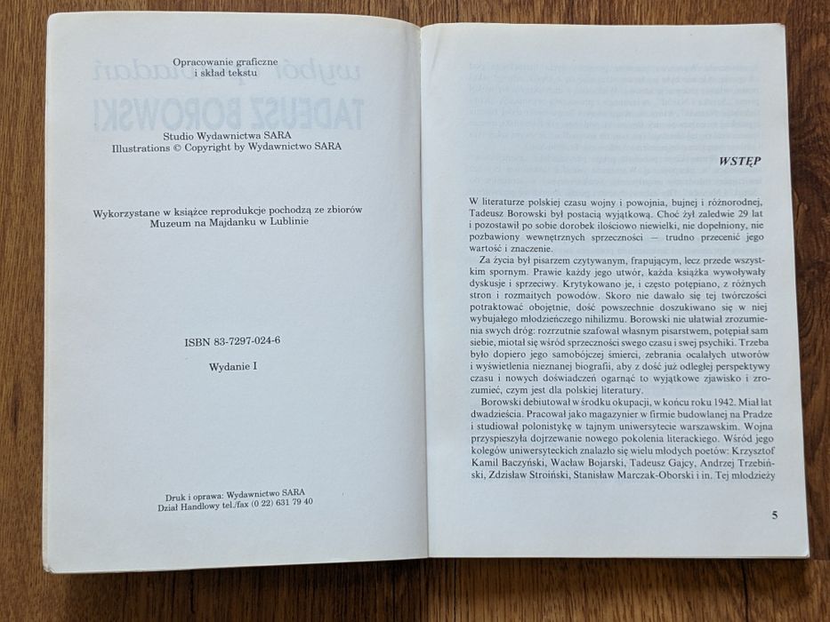 Wybór opowiadań T. Borowski