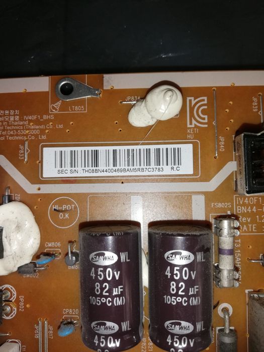 Peças de Televisão Samsung