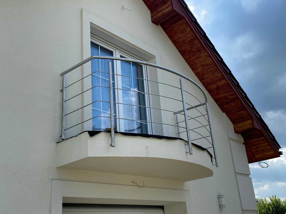 Barierki balustrady nierdzewne balkonowe tarasowe schodowe okienne