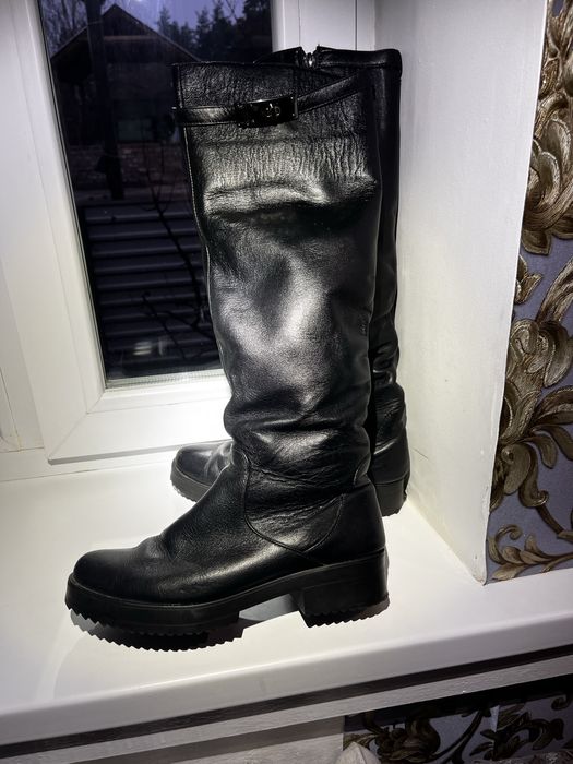 Чоботи зимові шкіряні, 38 розмір