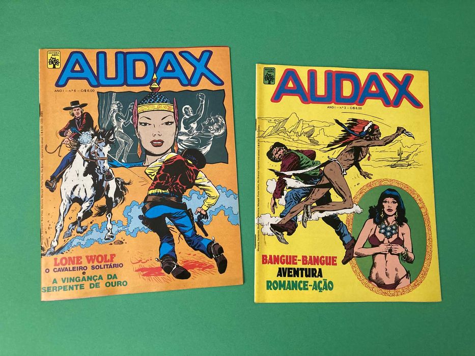 Raras Revistas Audax banda Desenhada Editora Abril Anos 70