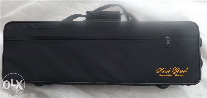 Saxofone soprano dourado velho marca Karl Glaser