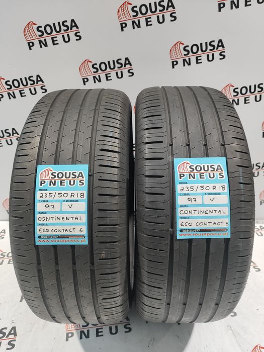 2 pneus semi novos 235-50R18 Continental - Oferta dos Portes