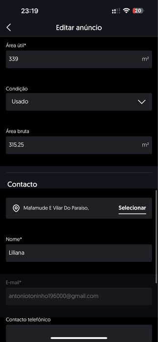 Relógio digital de fitness