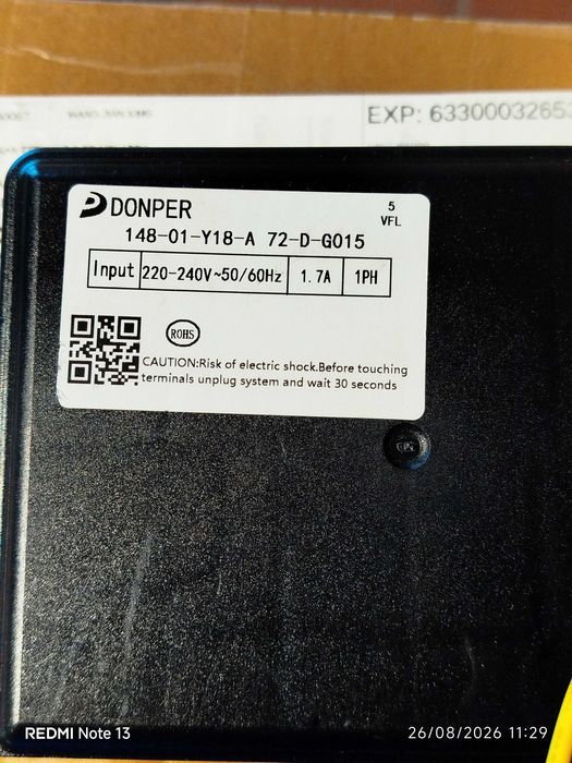 Placa módulo controlador de motor inverter frigorífico becken