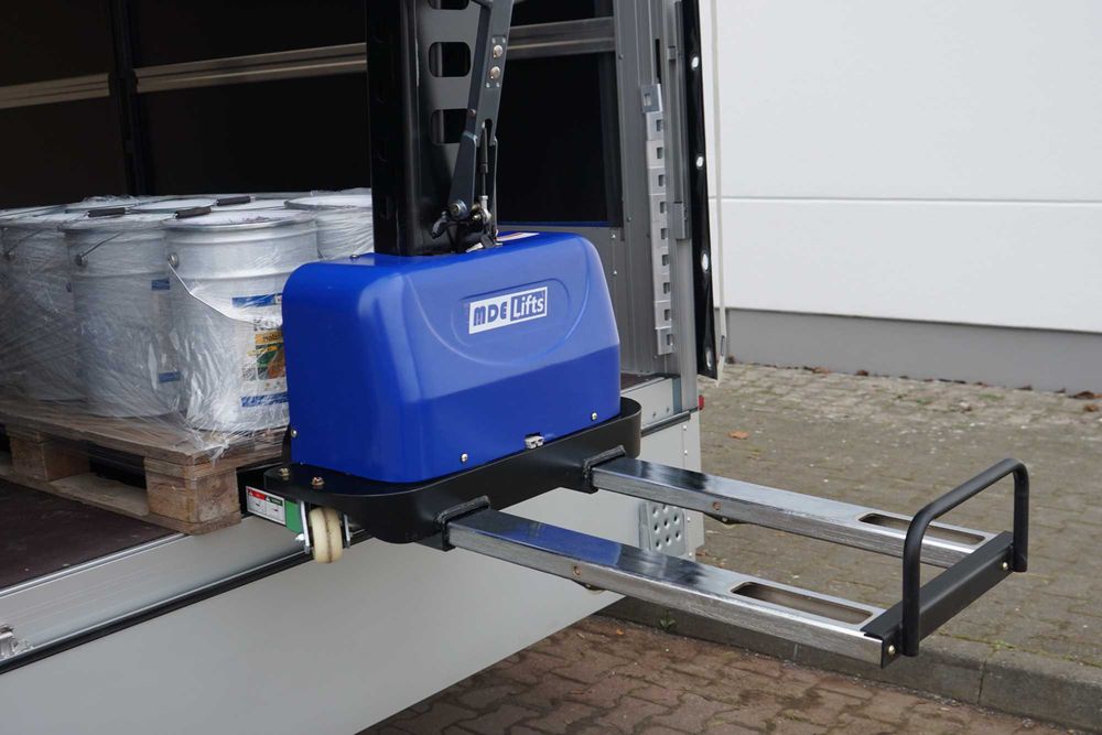 Podnośnik winda wózek samozaładowczy paletowy innolift 500/700/1300kg