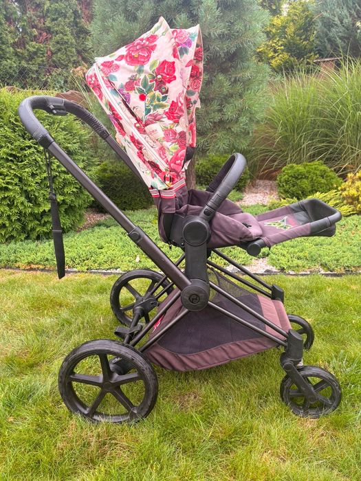 Zestaw Cybex Priam 2w1 Spring Blossom Light + MAXI Zestaw Akcesoriów