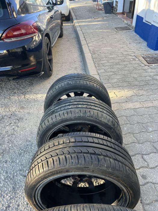 Jantes de abarth com 2 pneus novos e dois usados