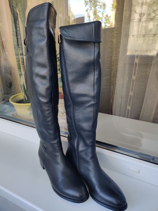 Сапоги черные 38