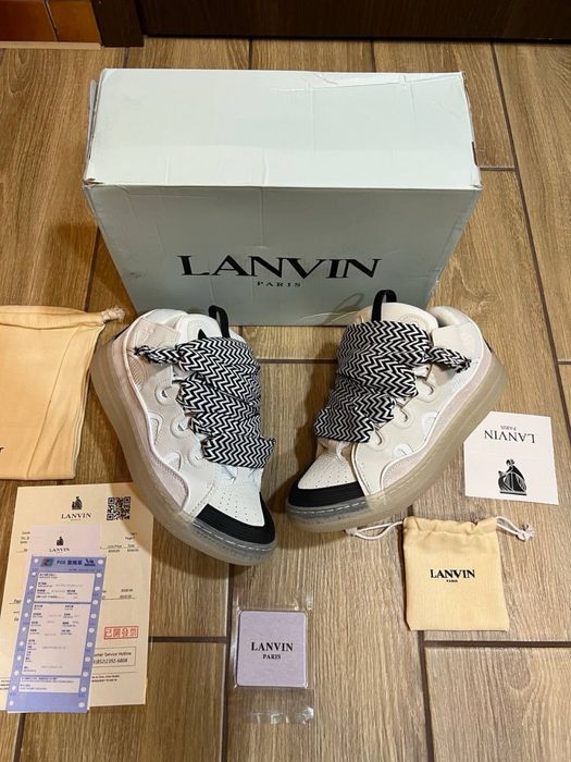 Lanvin curb white