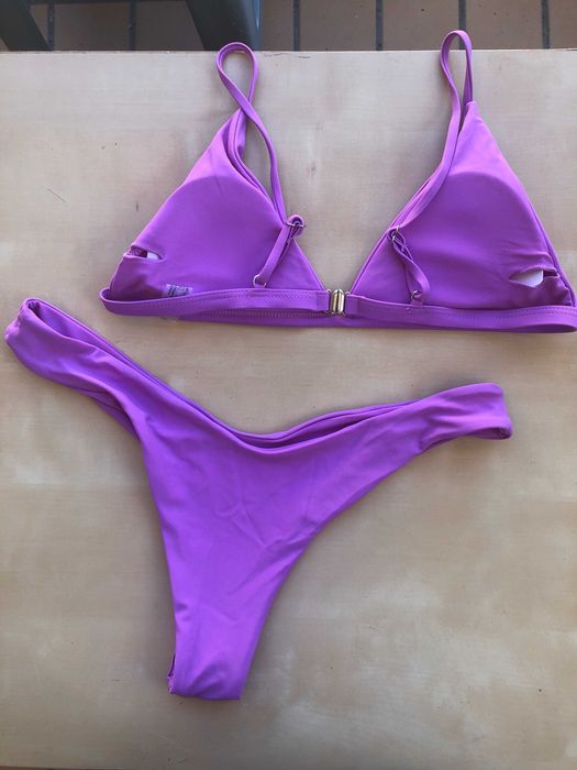 Conjunto de biquini novo roxo 38
