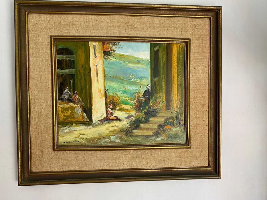 Quadro Original Jesus Guido – Pintura Assinada – Paisagem Rural