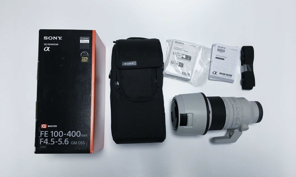 Obiektyw SONY G Master FE 100-400 mm f/4.5-5.6 GM OSS jak nowy idealny