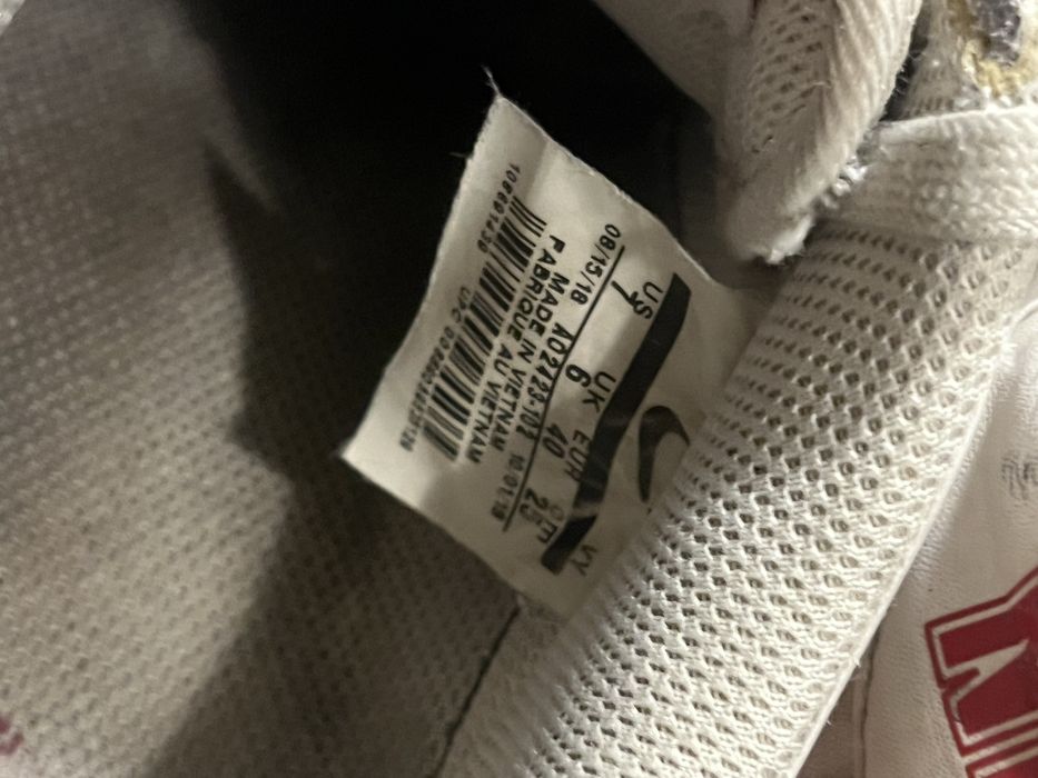 Nike Airforce 1 biało czerwone custom 40