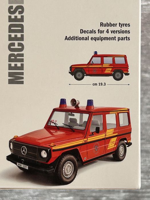 Samochód straż pożarna Mercedes Benz G230 model Italeri 3663