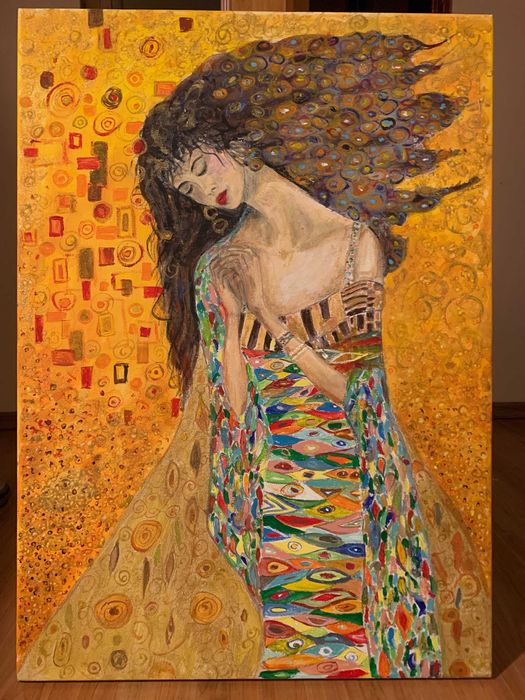 Ręcznie malowany obraz akrylowy 50x70