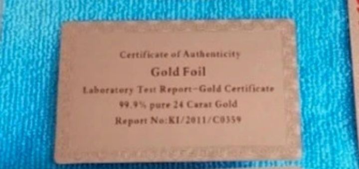 Baralho de cartas com certificado
