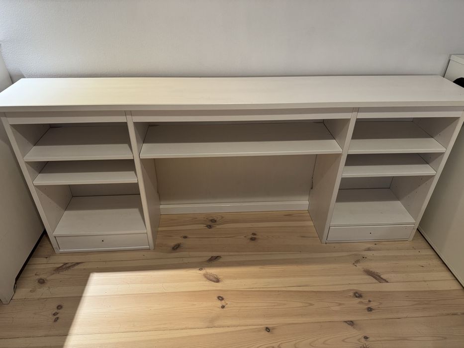 Biurko i nadstawka Hemnes Ikea
