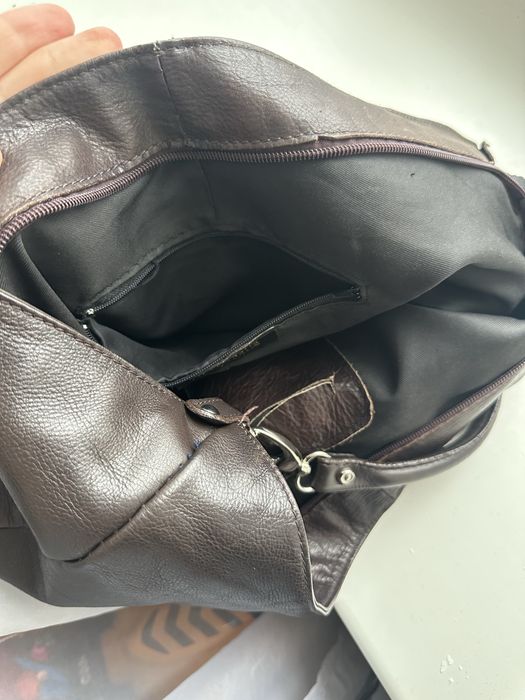 Сумка хобо з натуральної шкіри