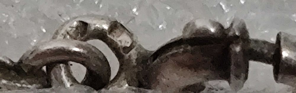 Pulseira de prata contrastada