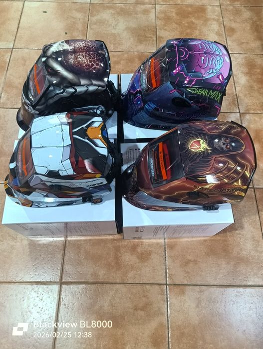 Máscaras de solda com visão real!!