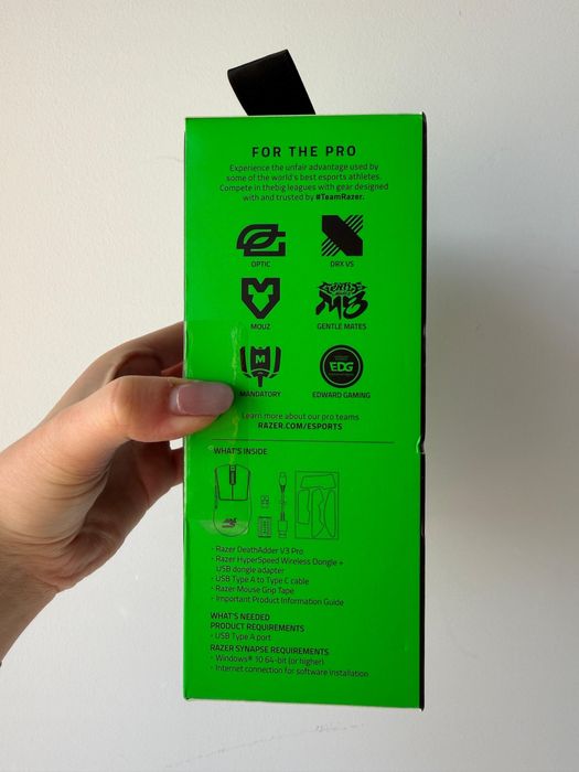 Myszka RAZER DEATHADDER V3 PRO czarna bezprzewodowa