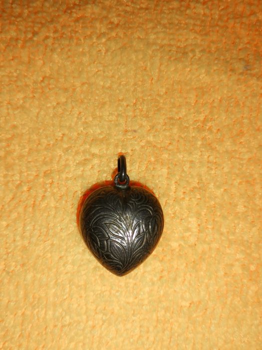 Pendente Coração em prata marcada