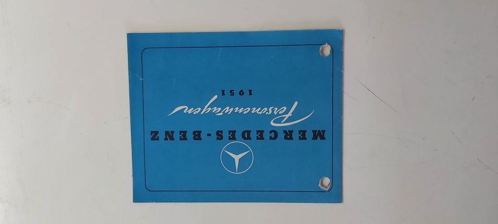 Catalogo, Programa de produçao Mercedes-Benz de 1951