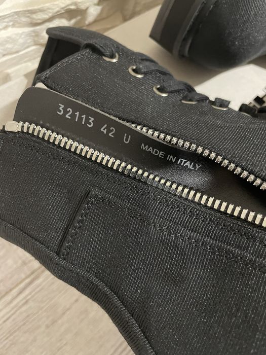 Rick Owens Megatooth Army Canvas Boots ramones geobasket osamason