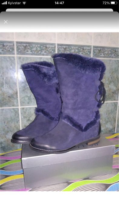 Чоботи замш, розмір 38