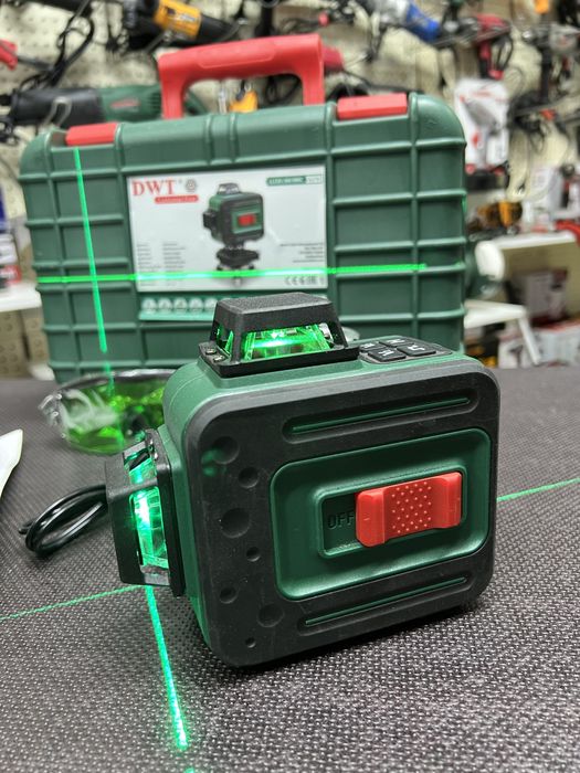 Лазерный уровень нивелир DWT LLC03-360 BMC Штатив OSRAM Гарантия 24мес