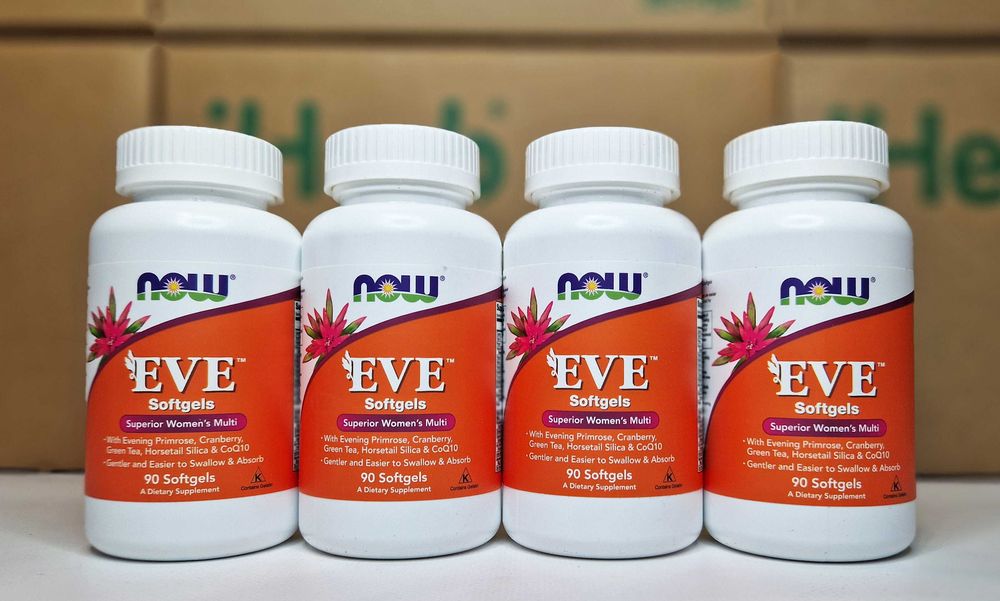 Вітаміни для жінок EVE NOW Foods, 90 капсул. Жіночі вітаміни Єва, Ева