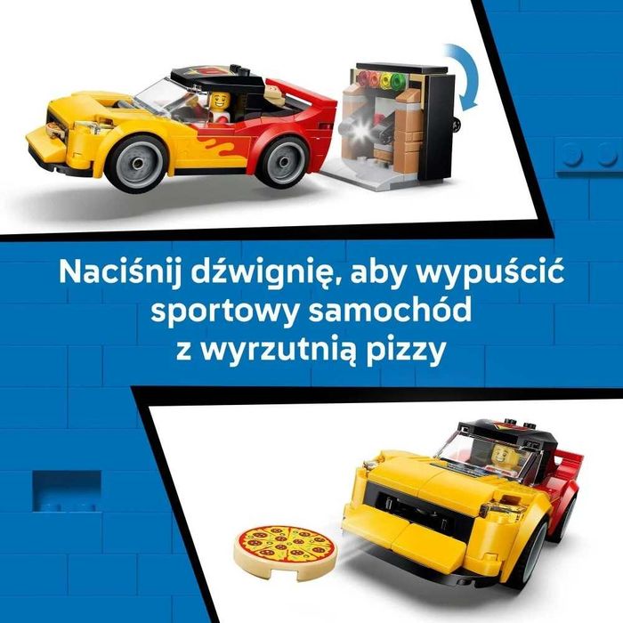 Klocki Lego City 60496 Dostawa pizzy z pojazdami