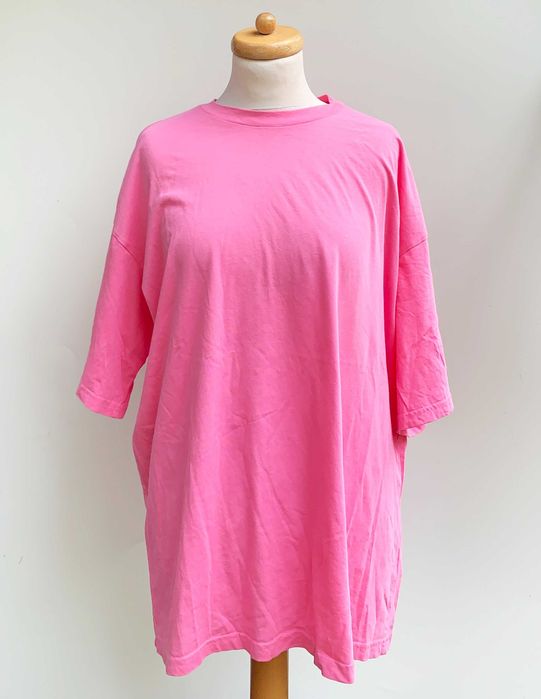 Bluzka Oversize Koszula Różowa M 38 Neonowa Monki