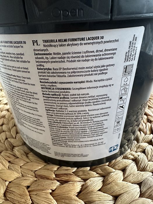 Tikkurila Helmi Furniture Lacquer 30 (2,7 litra) Kolor 5060