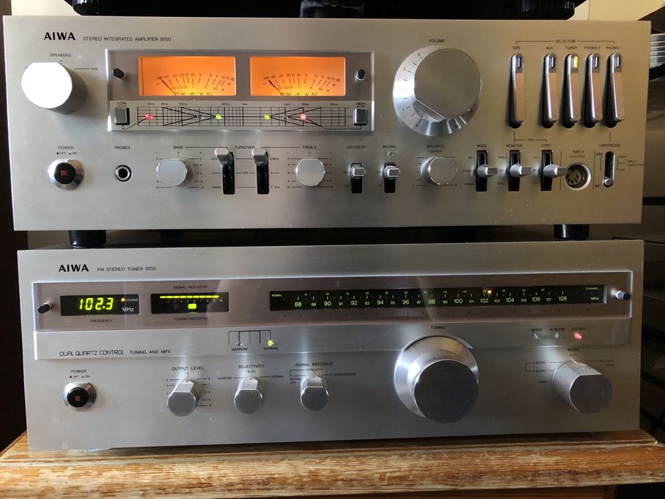 Wzmacniacz AIWA AA-8700 + Tuner AIWA 9700