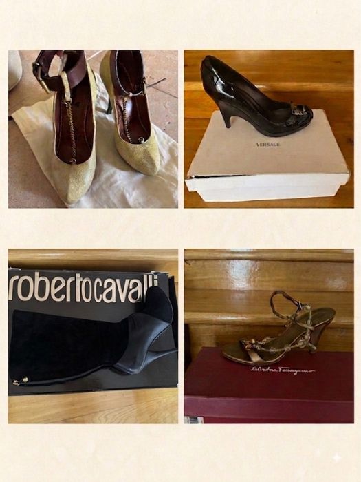 Лот брендового взуття Cavalli, Lanvin, Ferragamo, Versace