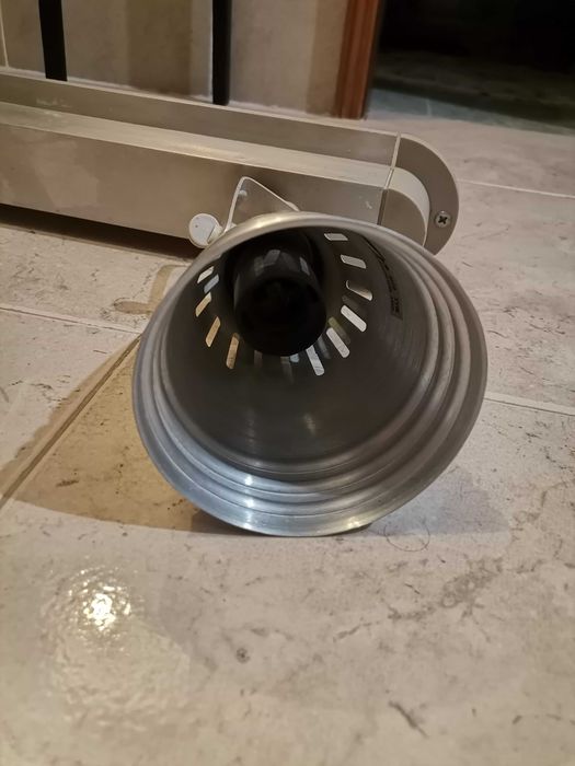 Candeeiro metálico de parede ou tecto