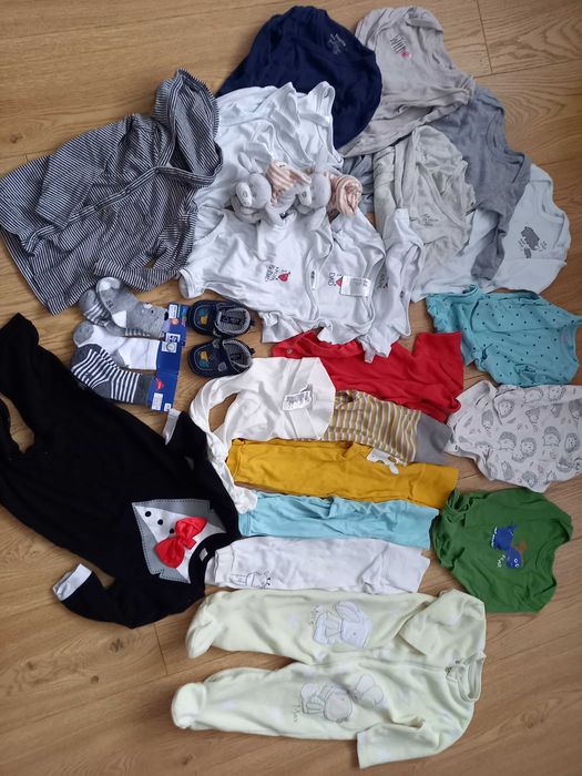 Paka ubranek chlopiec 74 h&m