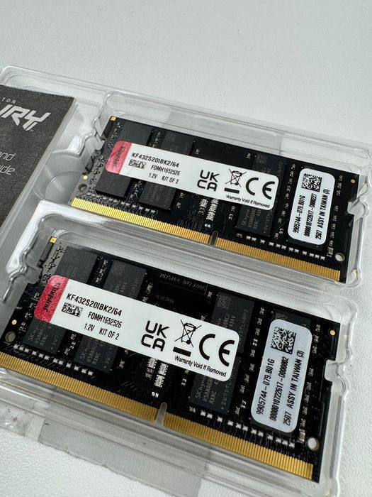 Оперативна пам'ять Kingston FURY Impact DDR4 SODIMM 2x32GB 3200MHz