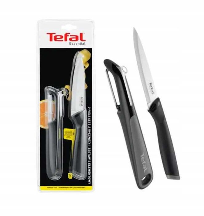Zestaw 2 el. TEFAL Essential OBIERACZKA do Warzyw + NÓŻ KUCHENNY 12cm