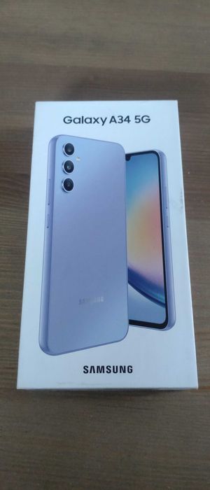 Telefon Samsung Galaxy A34 5G, nowy, nieużywany, fabrycznie zafoliowany.