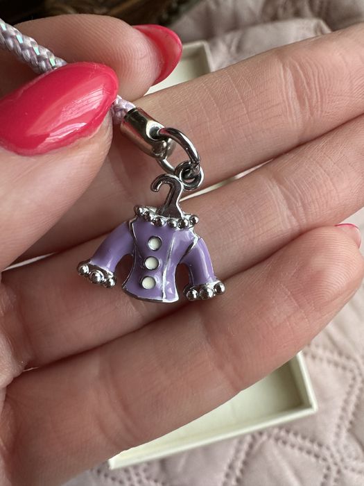Charms do bransoletki, zawieszka fioletowa