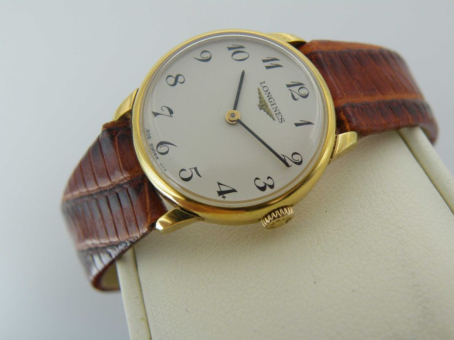 Longines Złocony Manualny Piękna Damka