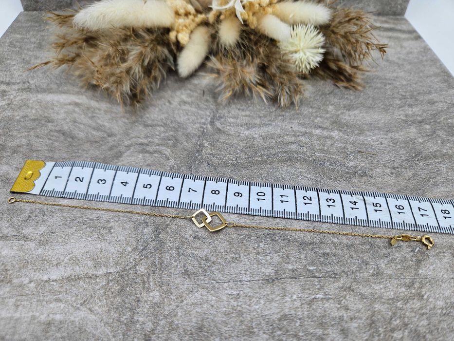 Piękna Złota Bransoletka Próba 333 Waga: 0.98G Długość 17cm