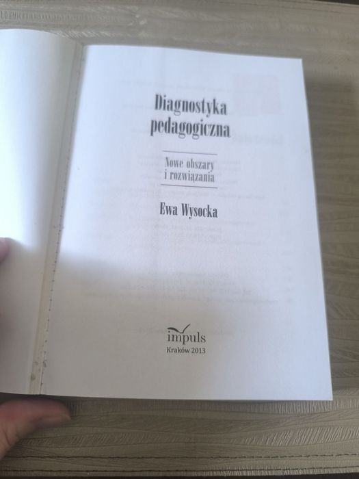 Diagnostyka pedagogiczna Wysocka