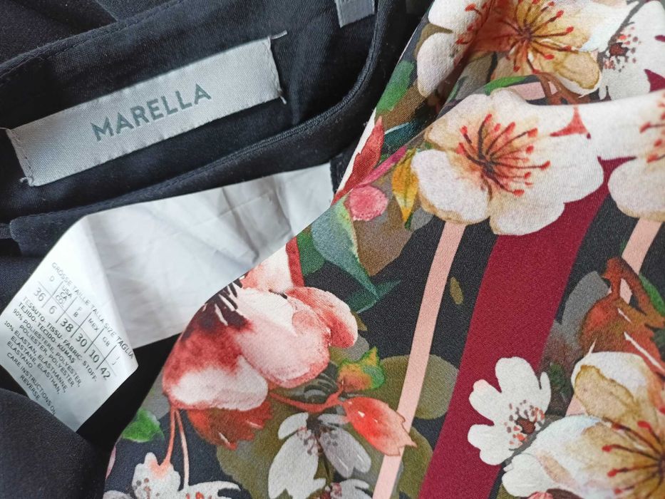Max Mara kobieca sukienka oversize w kwiaty M